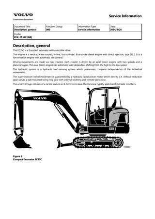 download VOLVO EC27C COMPACT Excavator able workshop manual