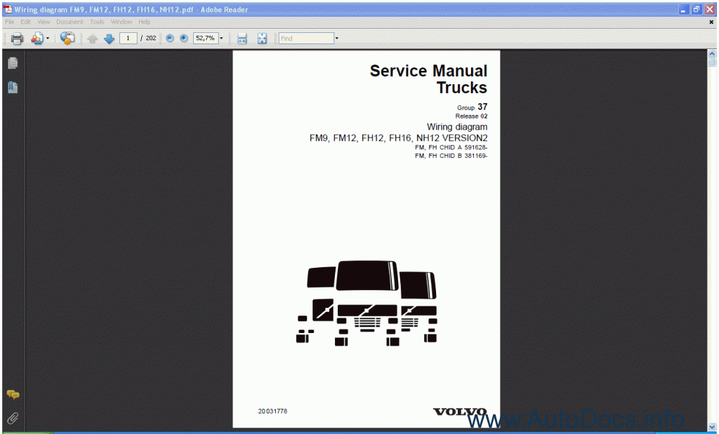 download VOLVO FM9 FM12 FH12 FH16 NH12 workshop manual