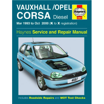 download Vauxhall Opel Corsa Mar 93 Oct 00 K to X workshop manual