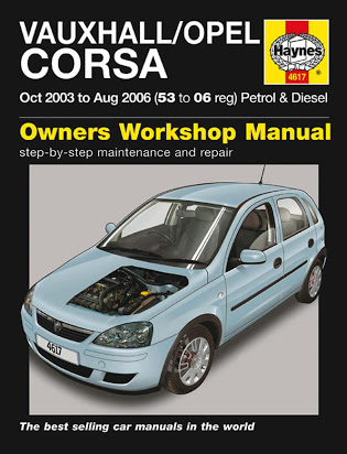 download Vauxhall Opel Corsa Oct 00 Sept 03 X 53 reg workshop manual