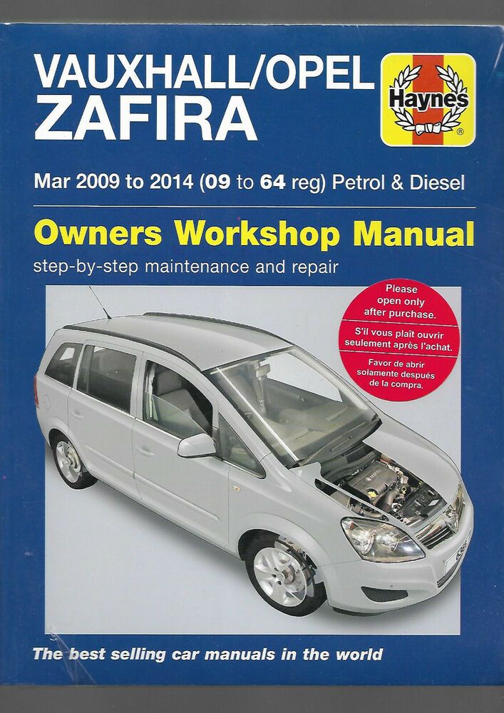 download Vauxhall Opel Zafira MPV workshop manual