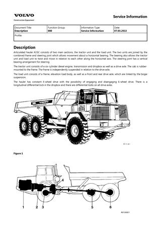 download Volvo BM A35C Articulated Dump Truck able workshop manual