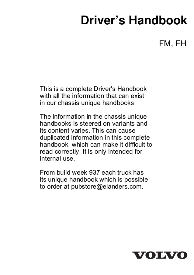 download Volvo FM Truck workshop manual