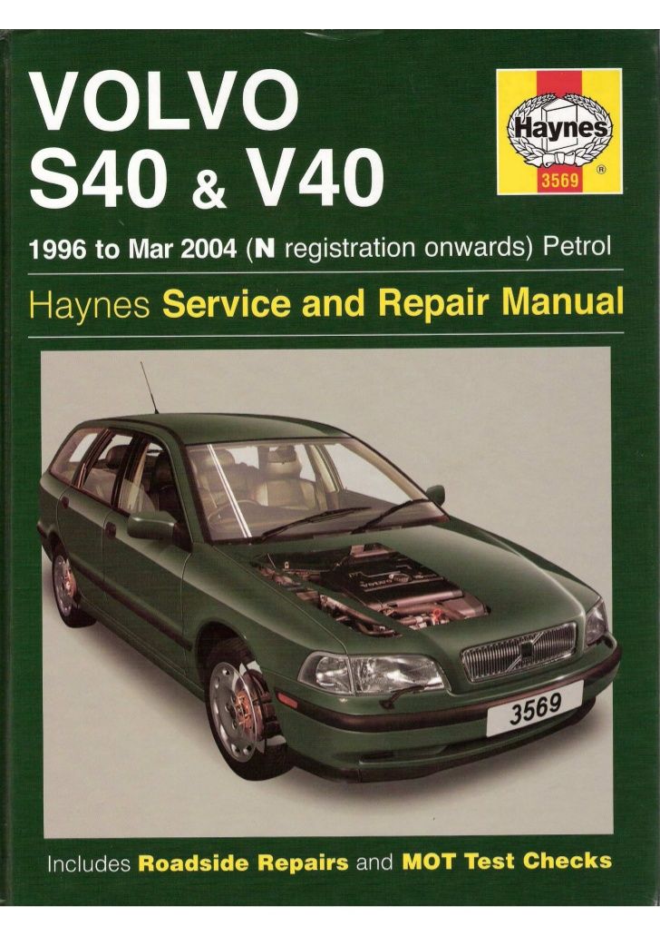 download Volvo S40 V40 s workshop manual