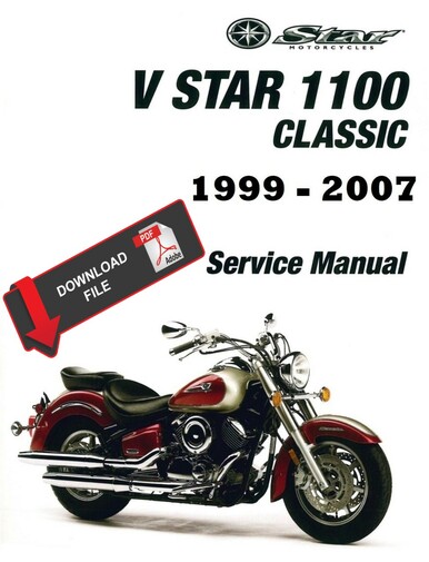 download YAMAHA XVS 1100 Motorcycle able workshop manual