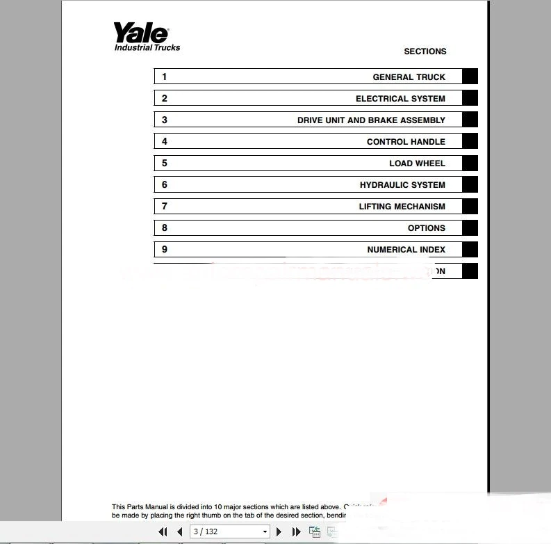 download Yale NR 045 BC Electric Forklift Workable workshop manual