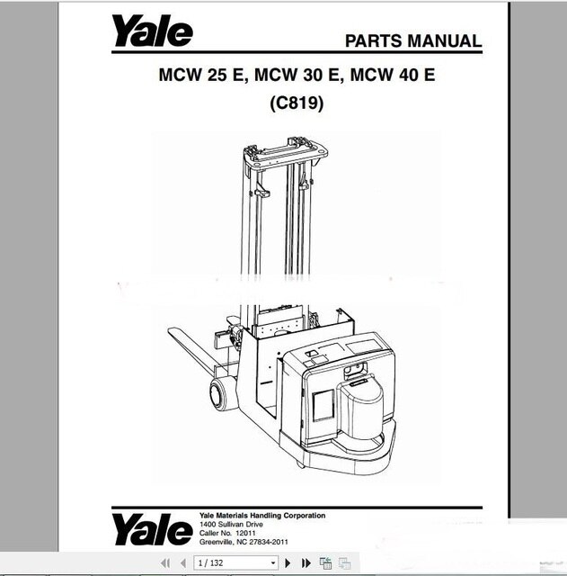 download Yale SS 030 BC SS 030 BC Lift Truck able workshop manual