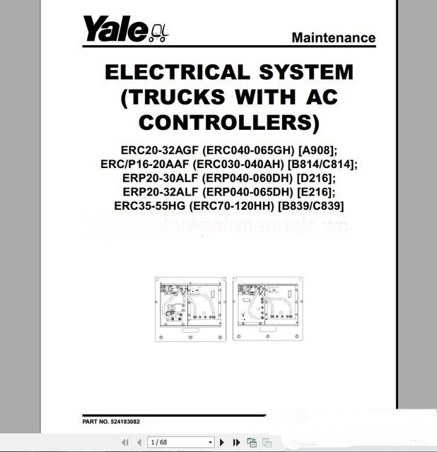 download Yale SS 030 BC SS 030 BC Lift Truck able workshop manual