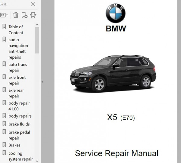 download bmw x5 e70 workshop manual