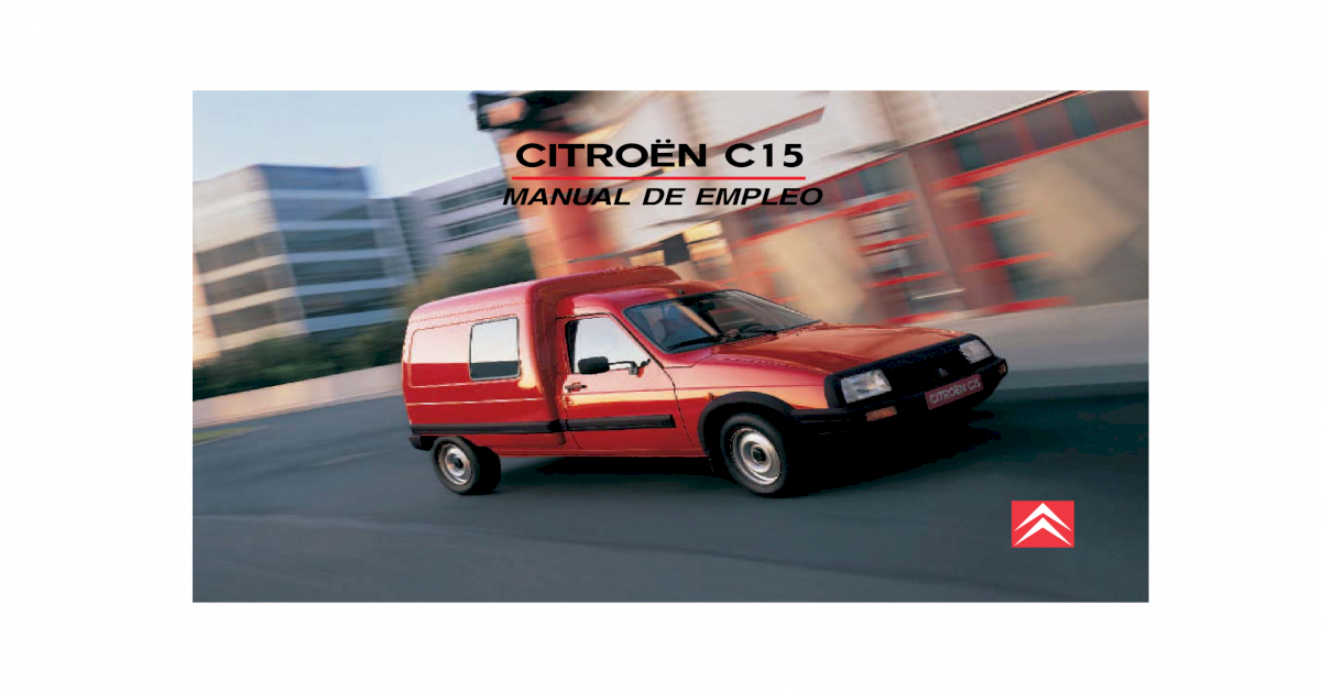 download citroen c15 workshop manual