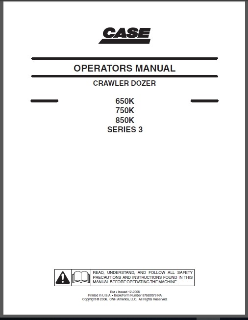 download of 2 files 650K 750K 850K 2 Crawler Dozer s Instruction workshop manual