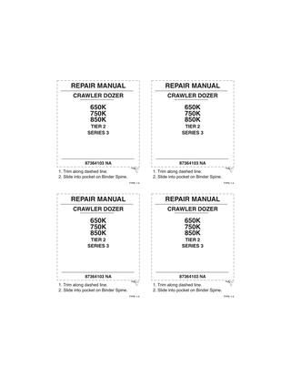 download of 2 files 650K 750K 850K 2 Crawler Dozer s Instruction workshop manual